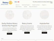 Tablet Screenshot of derby-sheltonrotary.org